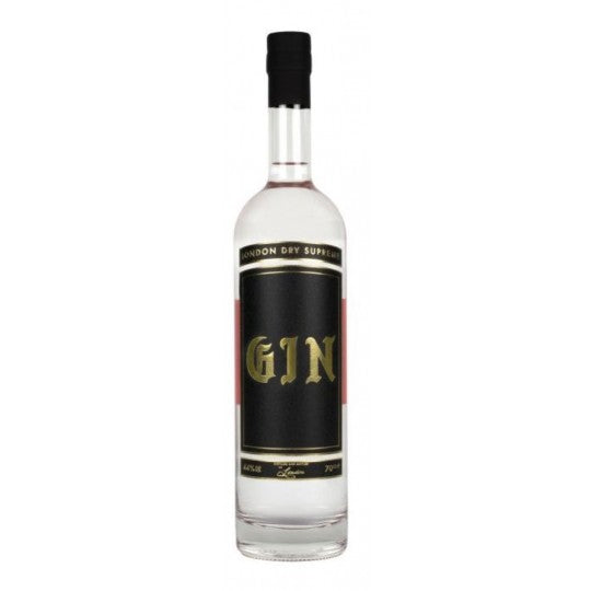 Bottle of Paramount Goldy London Dry Gin 700ml with clear label and golden accents, showcasing its premium packaging.