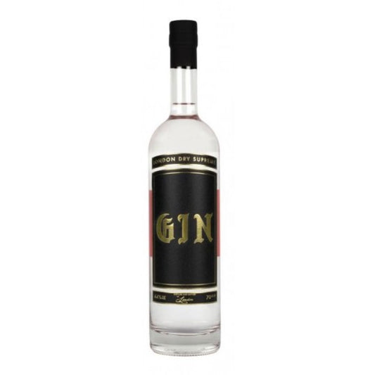 Bottle of Paramount Goldy London Dry Gin 700ml with clear label and golden accents, showcasing its premium packaging.