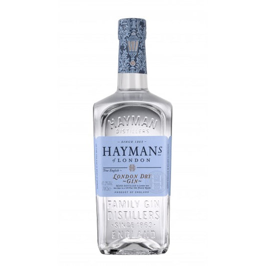 Paramount Hayman's London Dry Gin 700mL bottle with clear glass and label featuring London Dry Gin branding.