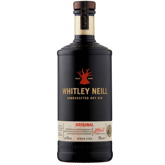 Paramount London Dry Gin 700mL bottle featuring Whitley Neill Original Dry Gin label with clear glass and elegant design.