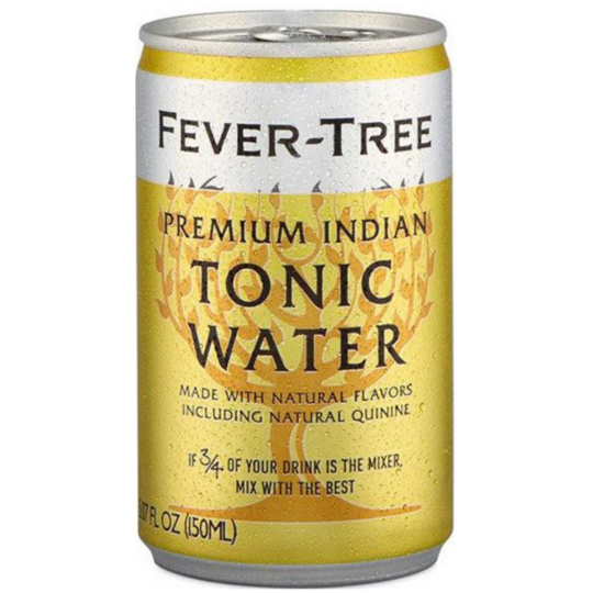 Paramount Fever Tree Indian Tonic Water 150ml bottles, pack of 24, non-alcoholic beverage with crisp, refreshing flavor.