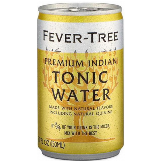 Paramount Fever Tree Indian Tonic Water 150ml bottles, pack of 24, non-alcoholic beverage with crisp, refreshing flavor.
