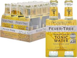 Paramount Fever Tree Indian Tonic Water 150ml bottles, pack of 24, non-alcoholic soft drink with crisp, refreshing flavor.