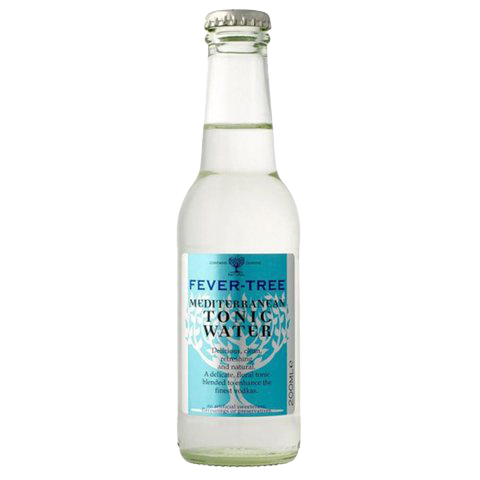 Paramount Fever-Tree Light Mediterranean Tonic in a 500ml bottle, showcasing clear glass and vibrant label design.