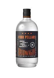 Paramount Four Pillars Bandwagon Rare Dry Non-Alcoholic 700ml bottle, clear glass with label, showcasing the non-alcoholic spirit.