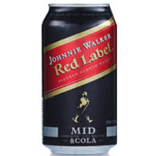 Bottle of Paramount Johnnie Walker Midstrength premix in 375ml bottle, with label and packaging visible.