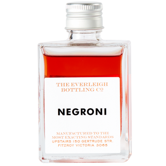 Paramount The Everleigh Bottling Co Negroni premixed cocktail 90ml bottles, pack of 24, ready-to-drink Italian-style cocktail