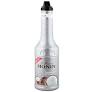 Paramount Monin Coconut Puree 1L bottle, smooth coconut flavor in a clear plastic container, ideal for desserts and beverages.