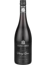 Paramount Henschke Henry's Seven Shiraz Blend red wine bottle, 750ml, with dark glass and elegant label.