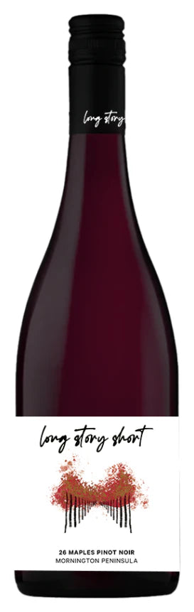 Paramount Long Story Short 26 Maples Pinot Noir red wine bottle, 750ml with dark glass and elegant label, ready to enjoy.