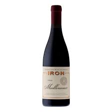 Paramount Mullineux Iron Syrah red wine in 750ml bottle with dark red color and label detail.
