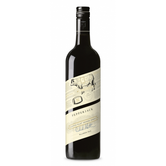 Paramount Pepperjack Graded McLaren Vale Shiraz red wine in 750ml bottle, showcasing dark ruby color and elegant label.