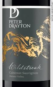 Peter Drayton Wildstreak Cabernet Sauvignon red wine in a 750ml bottle, featuring deep ruby color and elegant label design.