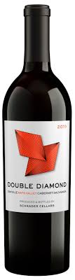 Paramount Schrader Cellars Double Diamond Cabernet 2019 red wine bottle with label and dark glass, 750ml.