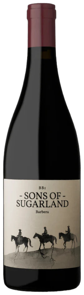 Paramount Sons of Sugarland Barberra 2022 red wine in a 750ml bottle with a dark label and elegant design.