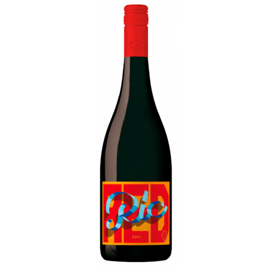 Paramount St Hugo Ric Red 750ml bottle of red wine with deep red color and elegant label, ready for serving.