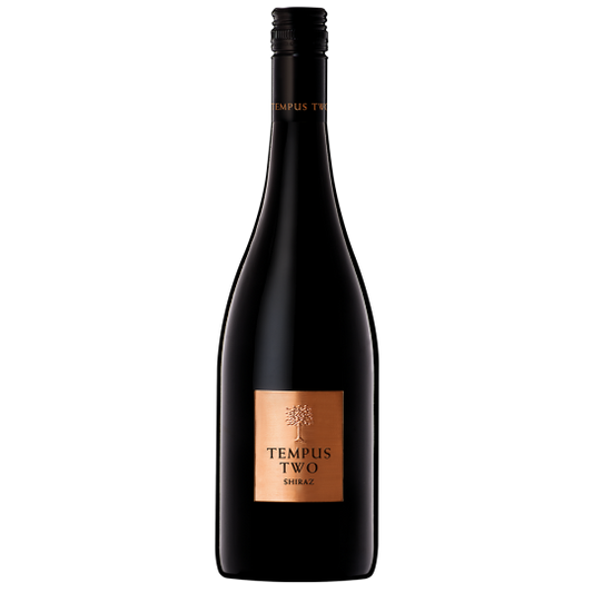 Paramount Tempus Two Copper Shiraz red wine bottle, 750ml, with deep red color and elegant label design.