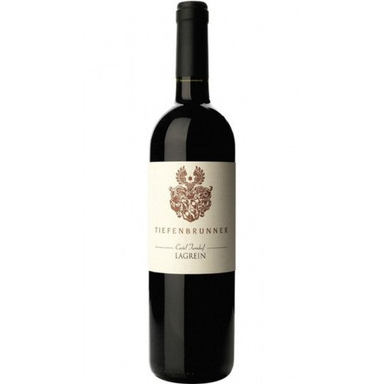 Paramount Tiefenbrunner Lagrein Castel Turmhof DOC red wine in a 750ml bottle, showcasing deep red color and elegant label.