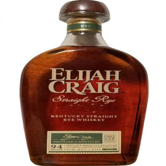 Paramount Elijah Craig Kentucky Straight Rye Whiskey bottle, 700mL with label and packaging visible.