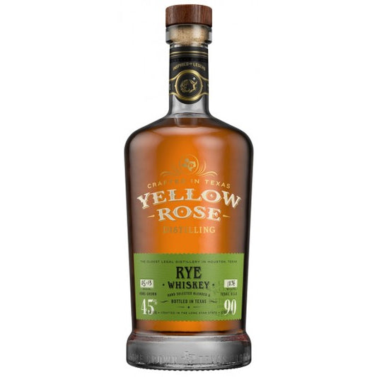 Yellow Rose Rye Whiskey 700ml bottle by Paramount, featuring a clear label and golden-amber liquid in a glass bottle.