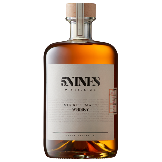 Bottle of Paramount 5 Nines Single Malt Whisky Vatted Hills Cask HC001, 700ml, with label and packaging visible.