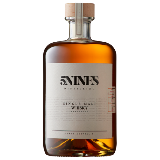Bottle of Paramount 5 Nines Single Malt Whisky Vatted Hills Cask HC001, 700ml, with label and packaging visible.