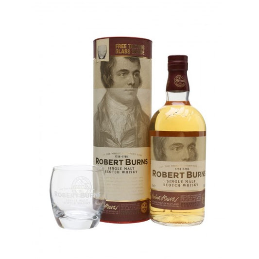 Arran Robert Burns Island Single Malt Scotch Whisky bottle by Paramount, 700ml, with label and packaging visible.