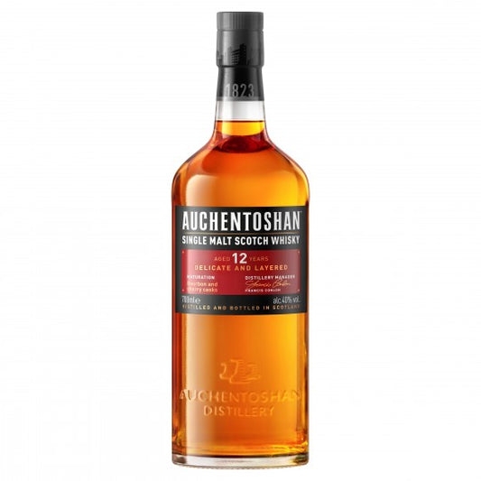 Paramount Auchentoshan 12 Year Old Single Malt Whisky 700mL bottle with label and packaging.