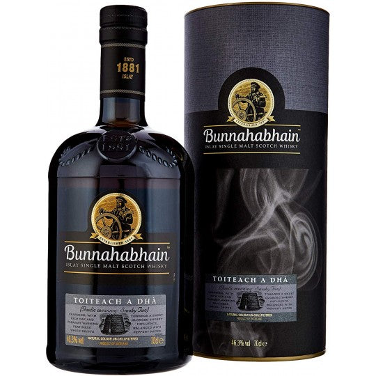 Bunnahabhain Toiteach A Dha Islay Single Malt Scotch Whisky 700ml bottle with label and packaging, from Paramount.
