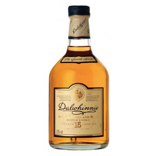 Paramount Dalwhinnie 15 Year Old Single Malt Whisky 1L bottle with label and packaging visible.