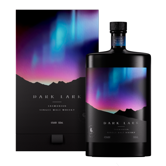 Dark Lark III Single Malt Whisky by Paramount in a 500ml bottle, featuring rich amber color and elegant packaging.