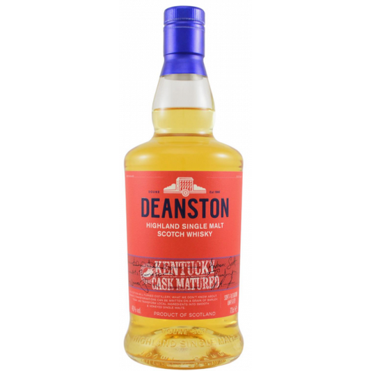 Paramount Deanston Kentucky Cask Matured Single Malt Whisky 700ml bottle with label and amber liquid inside.