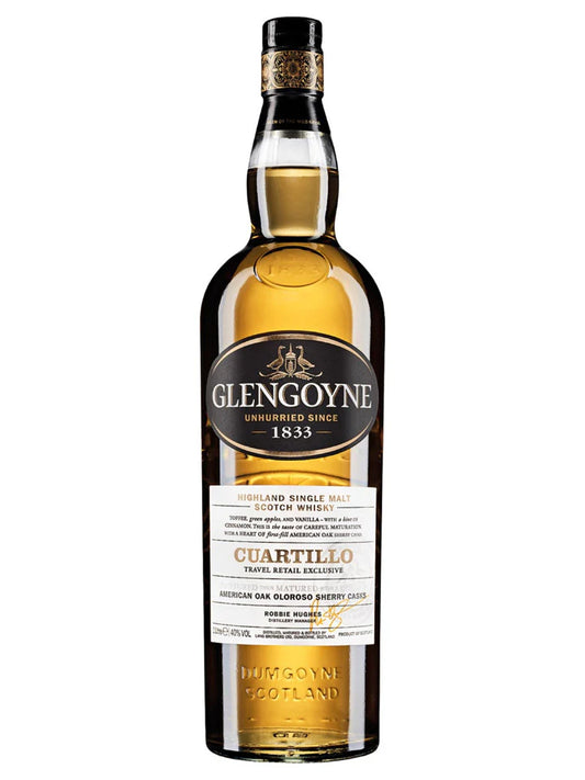 Paramount Glengoyne Cuartillo Single Malt Scotch Whisky 1L bottle with label and packaging.