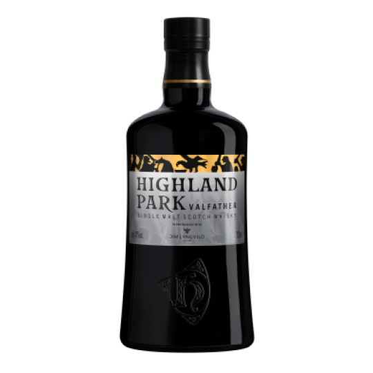 Paramount Highland Park 10-Year-Old Single Malt Scotch Whisky bottle, 700mL with label and packaging details