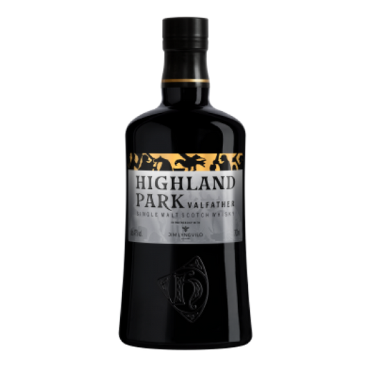 Paramount Highland Park 10-Year-Old Single Malt Scotch Whisky bottle, 700mL with label and packaging details