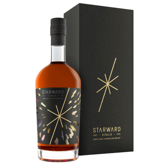 Paramount Starward Vitalis Limited Edition Australian Single Malt Whisky 700mL bottle with label and packaging.