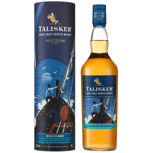 Bottle of Paramount Talisker NAD Special & Rare Single Malt Scotch Whisky 700ml with label and packaging details visible