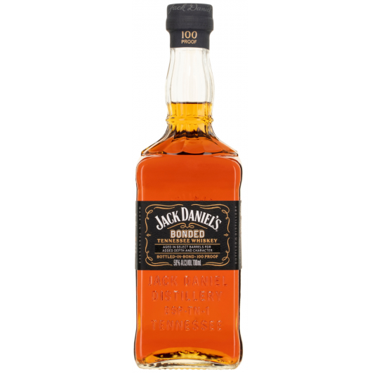 Paramount Jack Daniels Bonded Tennessee Whiskey 700ml bottle featuring a clear glass container and label with iconic branding.