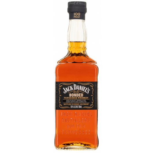 Paramount Jack Daniels Bonded Tennessee Whiskey 700ml bottle featuring a clear glass container and label with iconic branding.
