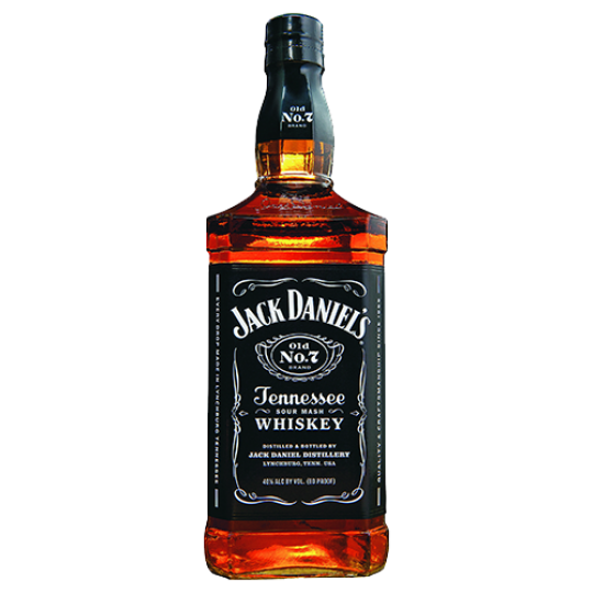 Paramount Sour Mash Jack Daniels Tennessee Whiskey 1L bottle with label and amber liquid inside.