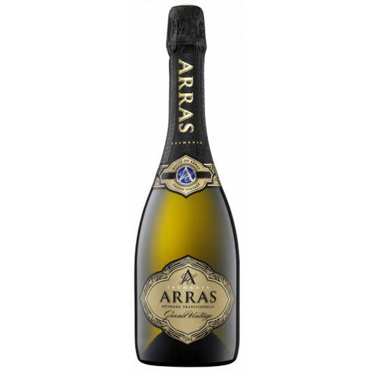 Arras Grand Vintage Sparkling White wine in 750mL bottle, produced by Paramount, with a clear view of the elegant label.