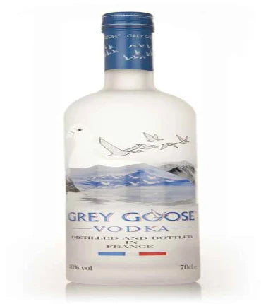 Grey Goose Vodka 700ml bottle with a clear glass design and elegant label, displayed on a neutral background.