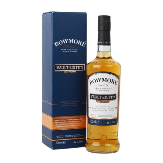 Paramount Bowmore No 1 Single Malt Scotch Whisky bottle, 700ml, featuring a dark glass bottle with a label and cap.