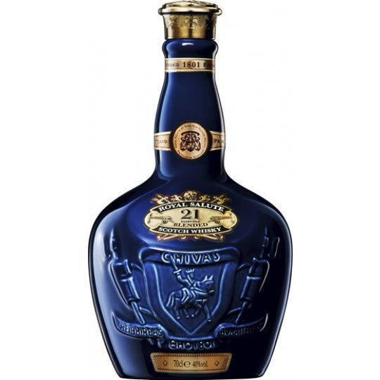 Paramount Chivas Regal Royal Salute 21 Scotch Whisky bottle with elegant label, 700mL size, on a neutral background.