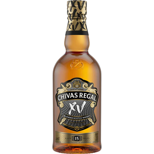 Paramount Chivas Regal XV 15 Year Old Blended Scotch Whisky bottle, 700ml, with label and distinctive packaging.