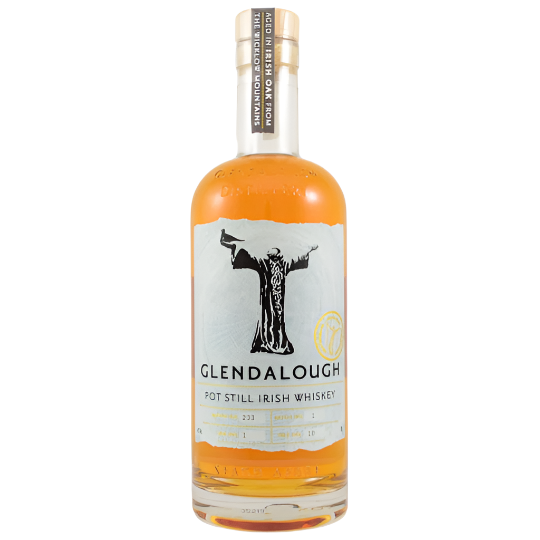 Paramount Glendalough Pot Still Oak Irish Whiskey 700ml bottle with dark amber liquid and traditional packaging.