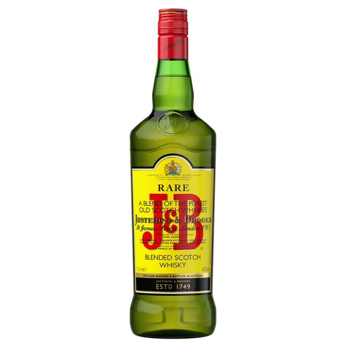 Paramount J&B Rare Scotch Whisky 700ml bottle with distinctive label and amber-colored liquid inside.