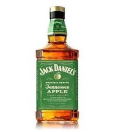 Paramount Jack Daniel's Tennessee Apple whiskey bottle, 700ml, with label and packaging visible.