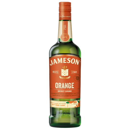 Jameson Orange Irish Whiskey 700ml bottle from Paramount, showing the distinctive label and orange-flavored Irish whisky.