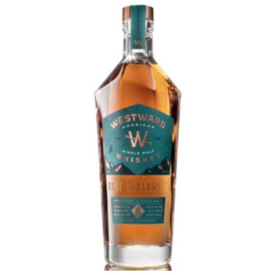 Paramount Westward Stout Cask Single Malt Whiskey 700ml bottle with dark amber liquid and label featuring whiskey branding.